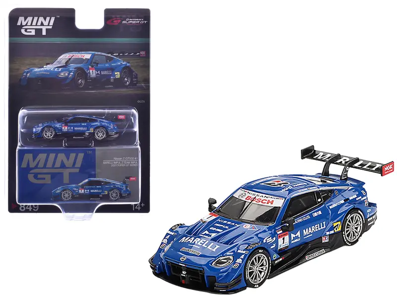 Nissan Z Gt500 #1 Kazuki Hiramine - Bertrand Baguette "Team Impul" "Super Gt Series" (2023) Limited Edition 1/64 Diecast Model Car By Mini Gt 1