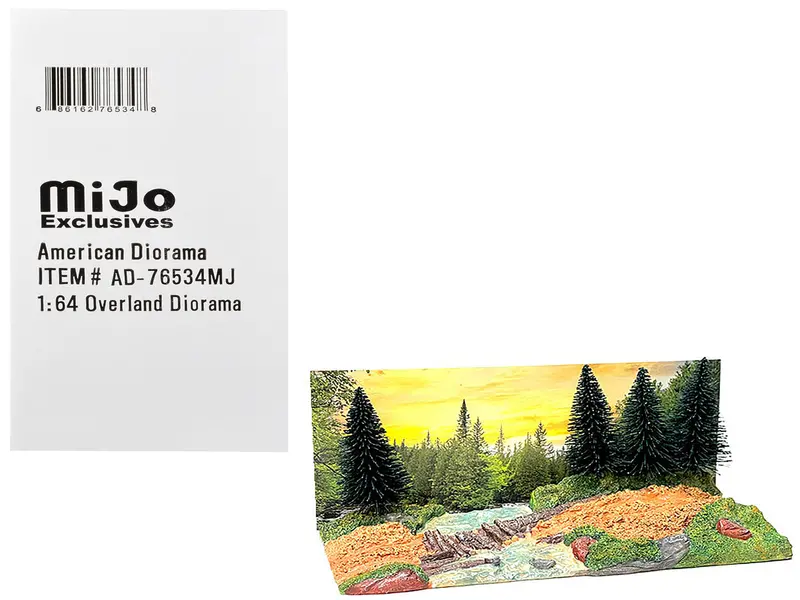 "Overland Off-Road" Diorama With Forest Background For 1/64 Scale Models By American Diorama 1