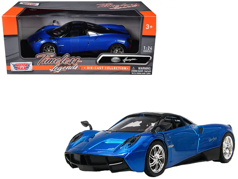 Pagani Huayra Blue 1/24 Diecast Model Car By Motormax 1