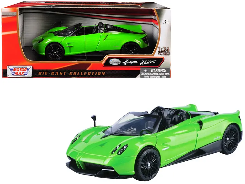 Pagani Huayra Roadster Green 1/24 Diecast Model Car By Motormax 1