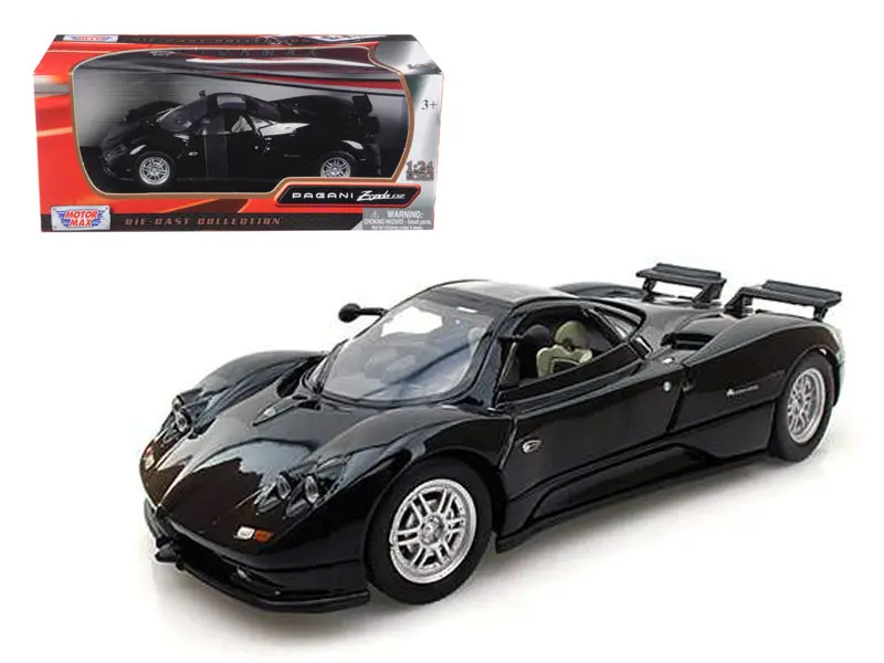 Pagani Zonda C12 Black 1/24 Diecast Car Model By Motormax 1