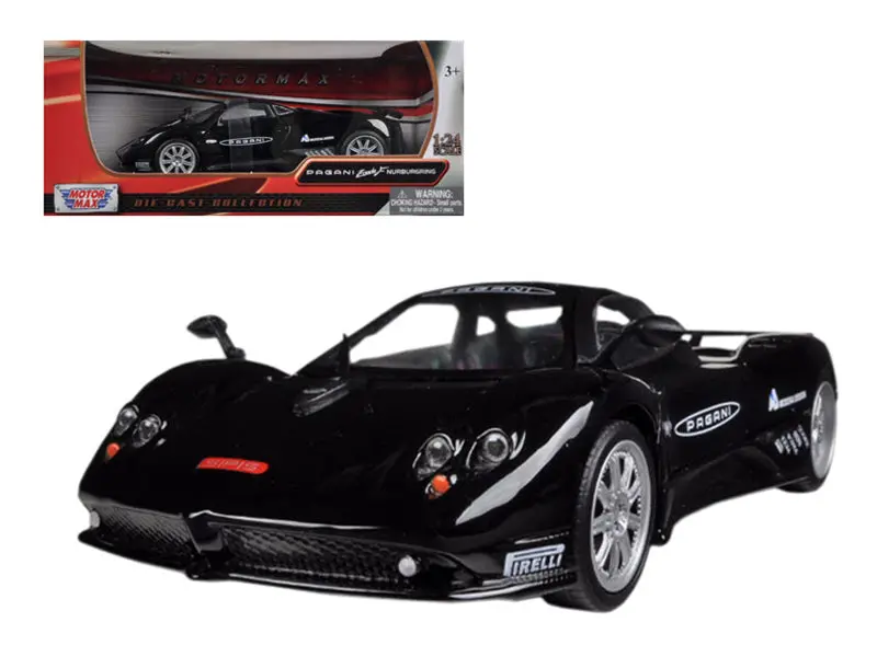Pagani Zonda F Nurburgring Black 1/24 Diecast Car Model By Motormax 1