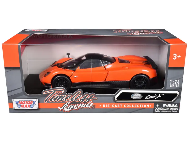 Pagani Zonda F Orange 1/24 Diecast Car Model By Motormax 1