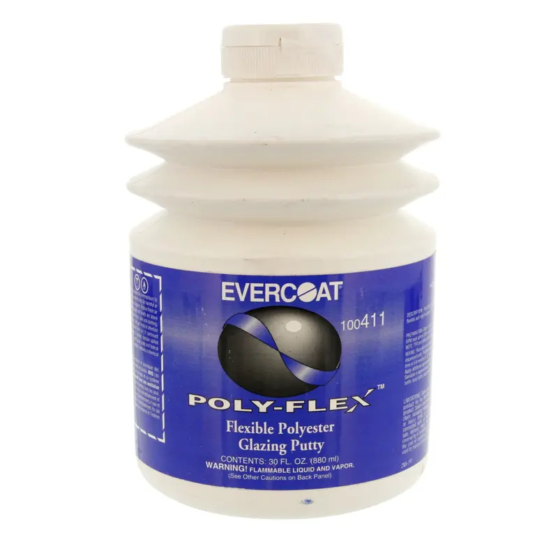 Poly-Flex Flexible Polyester Glazing Putty, 30 Oz. 1
