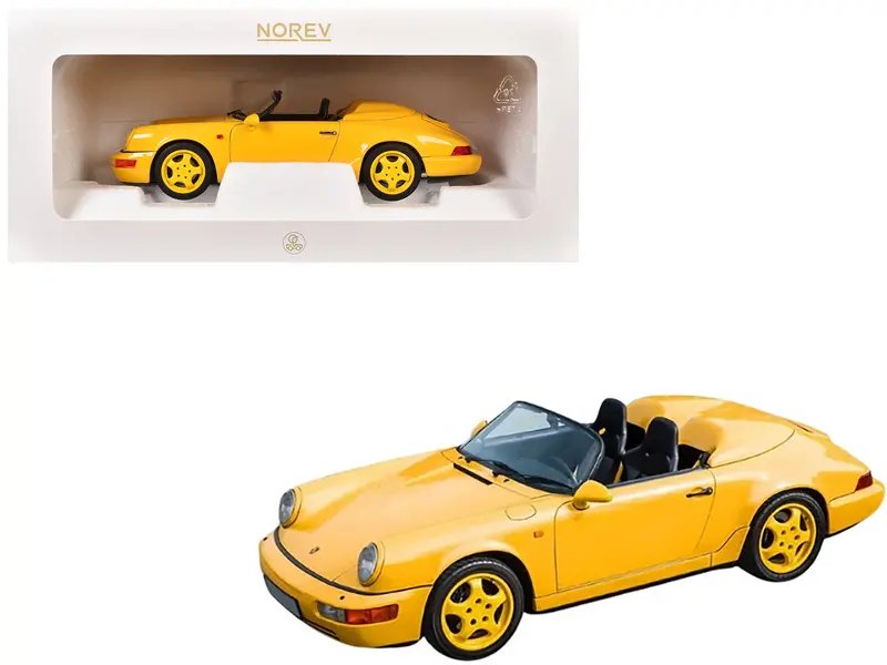 Porsche 911 Speedster Speed Yellow 1/18 Diecast Model Car By Norev 1