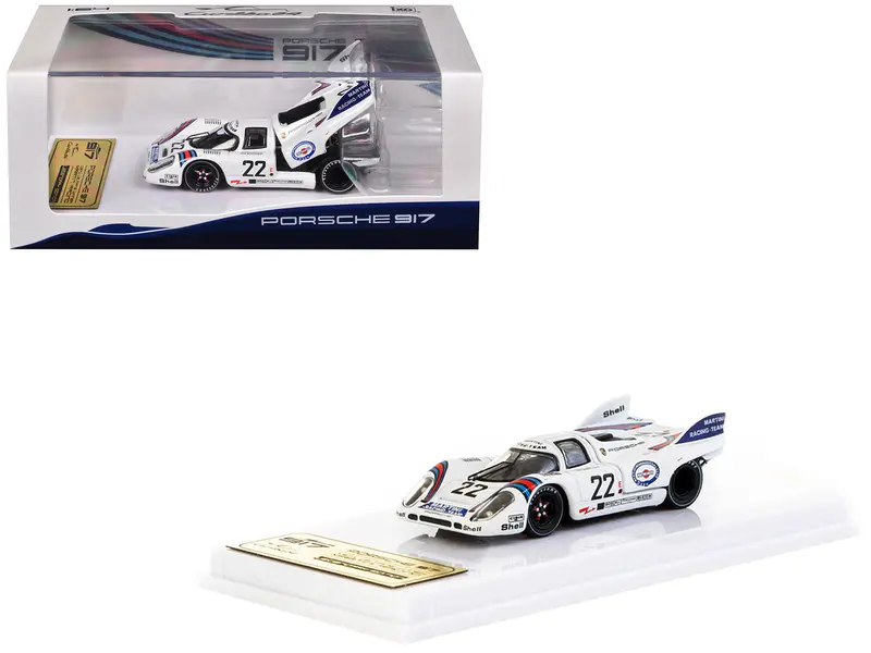 Porsche 917K #22 Gijs Van Lennep - Helmut Marko "Martini Racing" Winner "24 Hours Of Le Mans" (1971) "Curitiba64" Series 1/64 Diecast Model Car By Tarmac Works 1