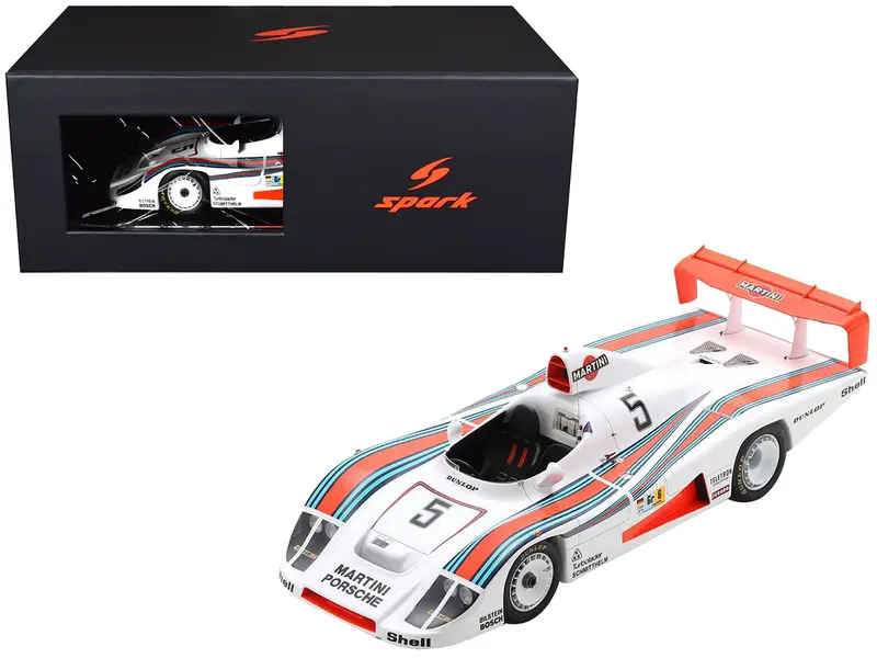 Porsche 936/78 #5 Jacky Ickx - Henri Pescarolo - Jochen Mass "Martini Racing Porsche System" "24 Hours Of Le Mans" (1978) With Acrylic Display Case 1/18 Model Car By Spark 1