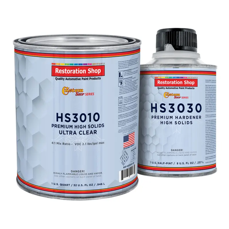 Premium High Solids Ultra Clearcoat Auto Paint Kit, 2.1 Voc Quart Kit 1