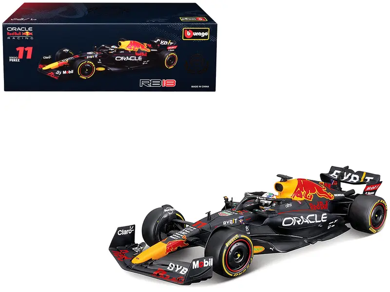 Red Bull Racing Rb18 #11 Sergio Perez "Oracle" Winner Formula One F1 "Constructor's Champion" (2022) 1/24 Diecast Model Car By Bburago 1