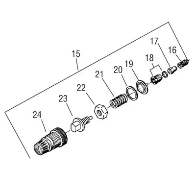 Regulator Assembly Without Body 190848 For Kb-555 Pressure Pot 1