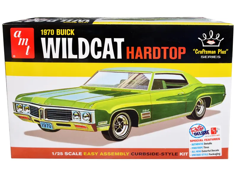Skill 2 Model Kit 1970 Buick Wildcat Hardtop "Craftsman Plus" Series 1/25 Scale Model By Amt 1
