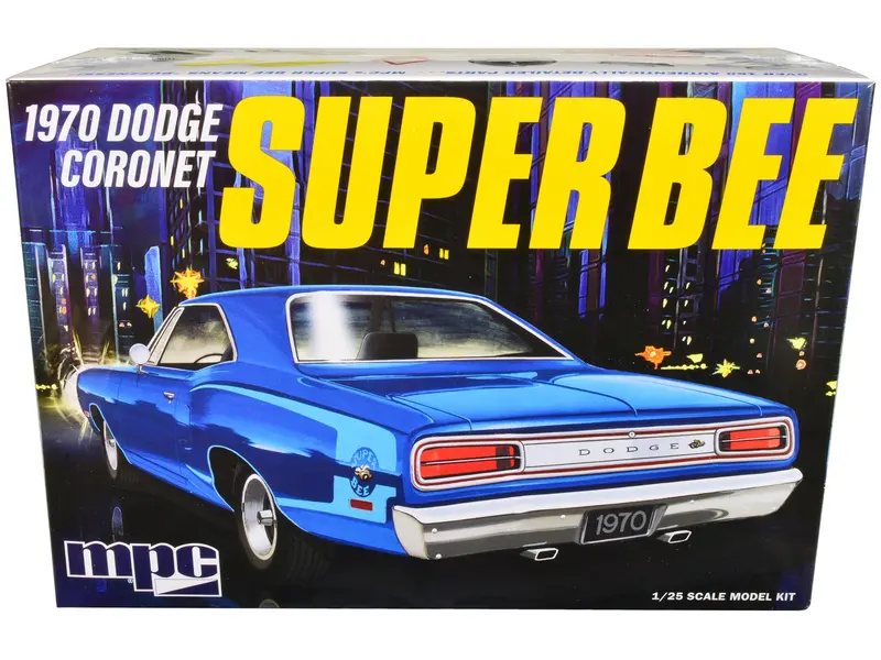 Skill 2 Model Kit 1970 Dodge Coronet Super Bee 1/25 Scale Model By Mpc 1