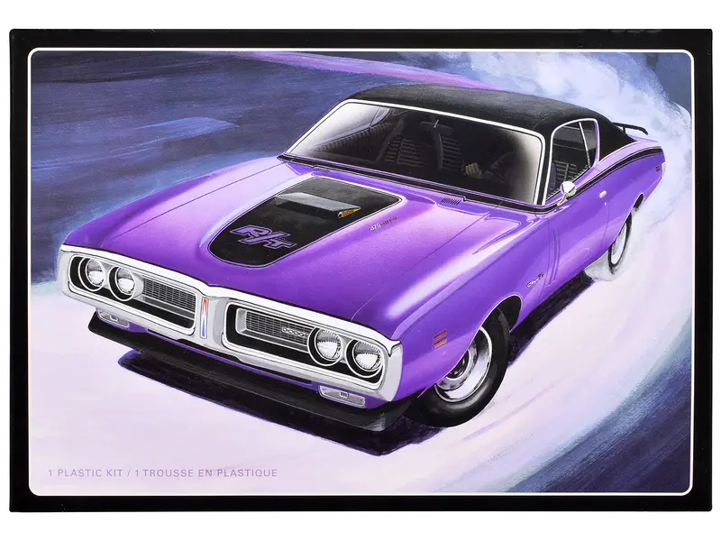 Skill 2 Model Kit 1971 Dodge Charger R/T 1/25 Scale Model By Amt 1