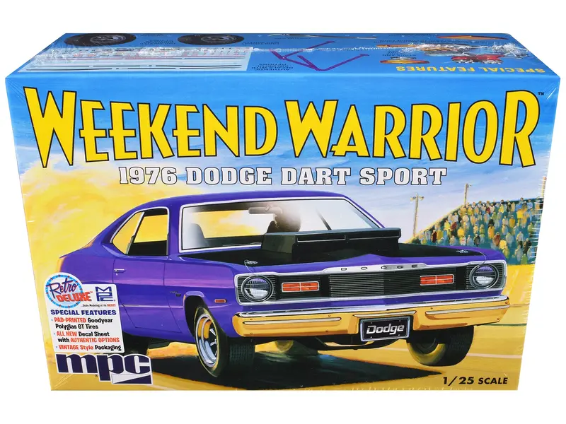 Skill 2 Model Kit 1976 Dodge Dart Sport "Weekend Warrior" 1/25 Scale Model By Mpc 1