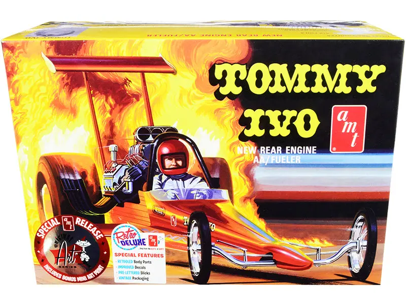 Skill 2 Model Kit Tommy Ivo Rear Engine Dragster 1/25 Scale Model By Amt 1