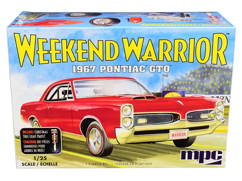 Skill 3 Model Kit 1967 Pontiac Gto "Weekend Warrior" 3 In 1 Kit 1/25 Scale Model By Mpc 1