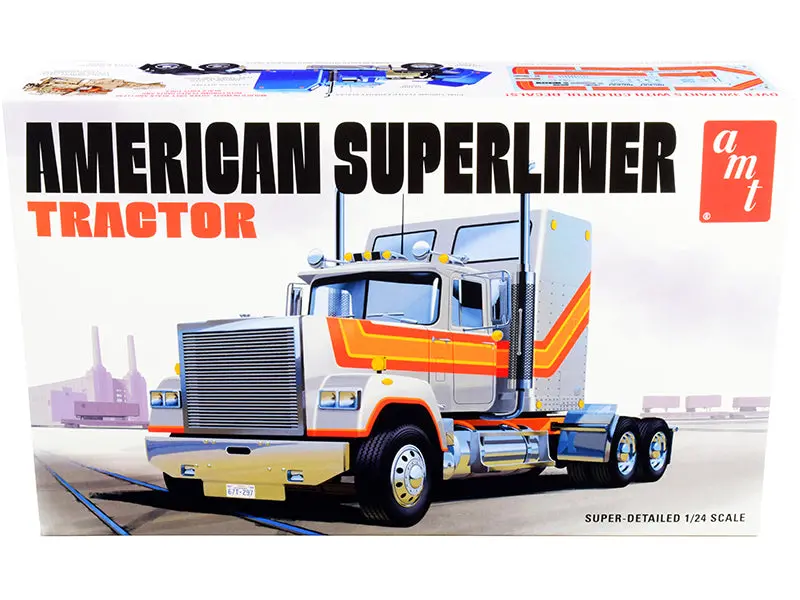 Skill 3 Model Kit American Superliner Semi Tractor 1/24 Scale Model By Amt 1
