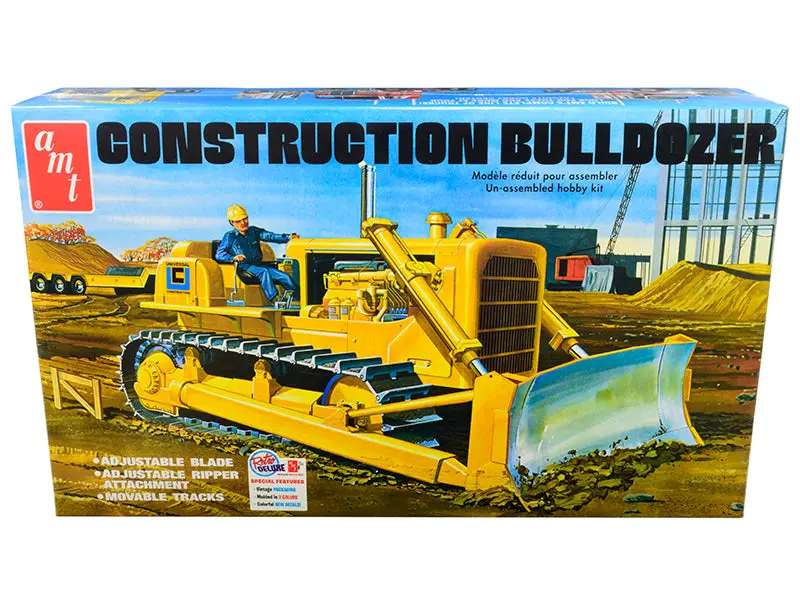 Skill 3 Model Kit Construction Bulldozer 1/25 Scale Model By Amt 1