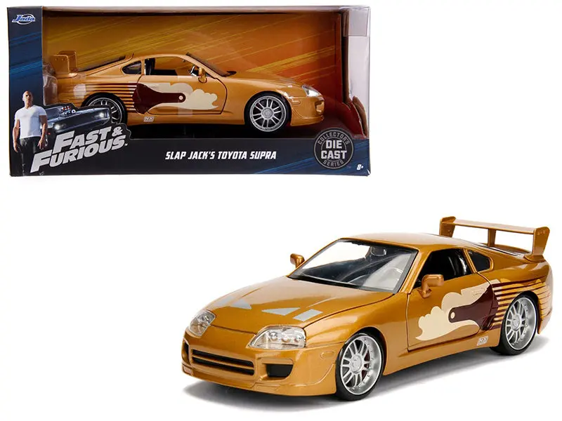 Slap Jack's Toyota Supra Gold "Fast & Furious" Movie 1/24 Diecast Model Car By Jada 1