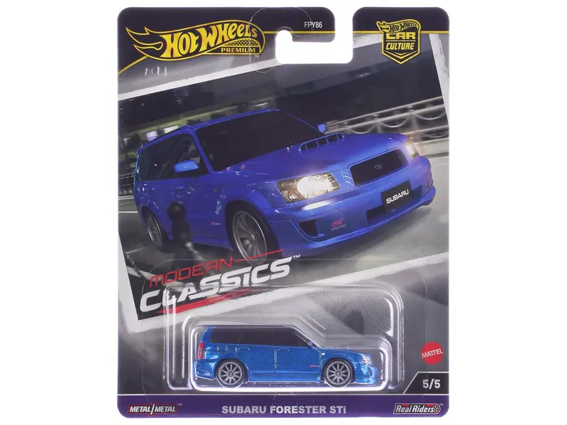 Subaru Forester Sti Blue Metallic "Modern Classics" Series Diecast Model Car By Hot Wheels 1