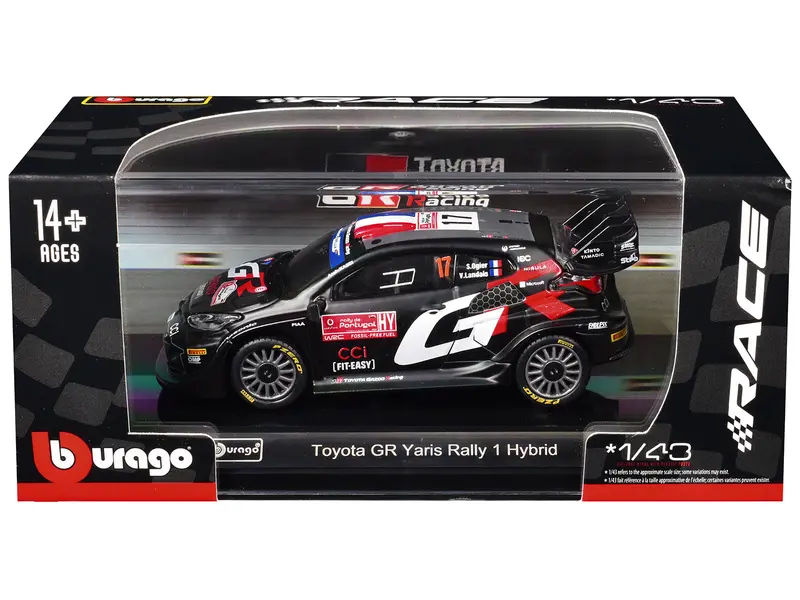 Toyota Gr Yaris Rally1 Hybrid #17 Sebastien Ogier - Vincent Landais "Toyota Gazoo Racing Wrt" "World Rally Championship" (2024) "Race" Series 1/43 Diecast Model Car By Bburago 1