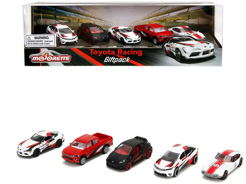 Toyota Racing Giftpack (2024) 5 Piece Set 1/64 Diecast Model Cars By Majorette 1