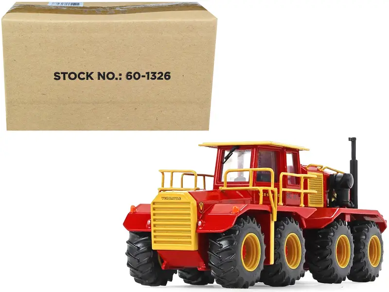 Versatile "Big Roy" 1080 Tractor (Restoration Version) Red And Yellow 1/64 Diecast Model By First Gear 1
