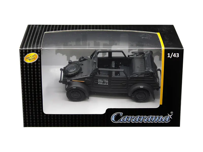 Volkswagen Kubelwagen Convertible K Type 82 Black 1/43 Diecast Model Car By Cararama 1