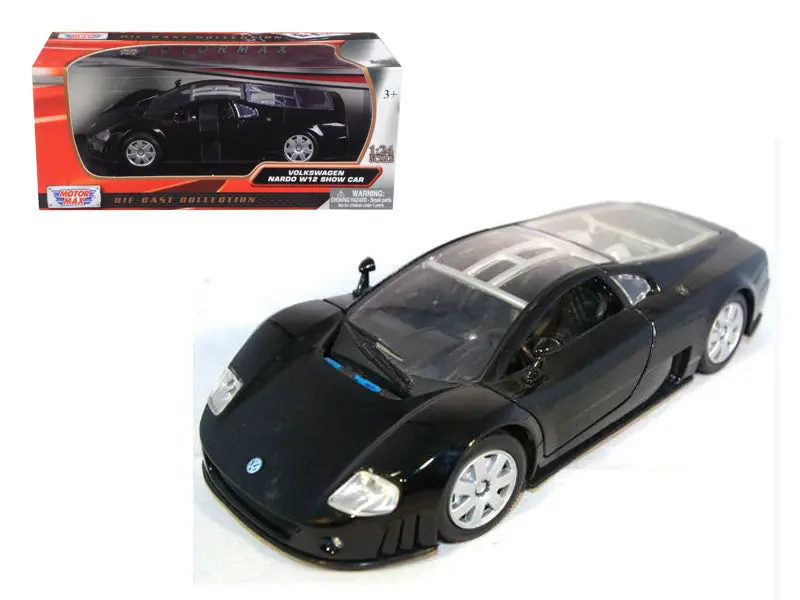 Volkswagen Nardo W12 Show Car Black 1/24 Diecast Model Car By Motormax 1