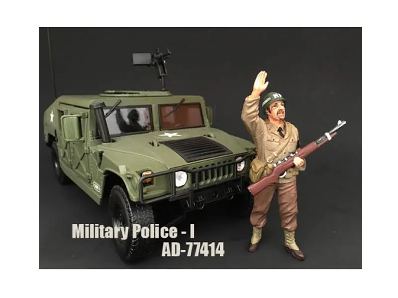 Wwii Military Police Figure I For 1:18 Scale Models By American Diorama 1