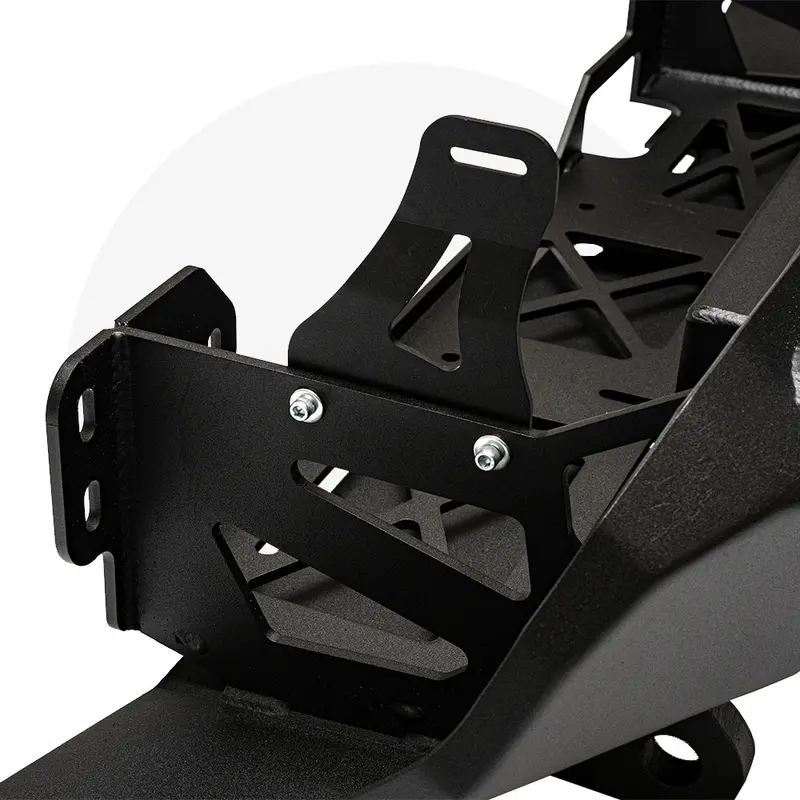 Cali Raised Led Cr2951 Tacoma Stealth Bumper – 16" Led Light Bar Combo (Spot Beam), Blue Accent, Includes Mounting Hardware – No Winch Or D-Rings 1