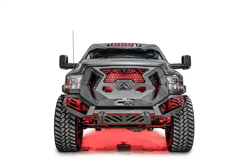 Fab Fours Gr2900-1 Grumper Front Bumper With Grill For Jeep 1