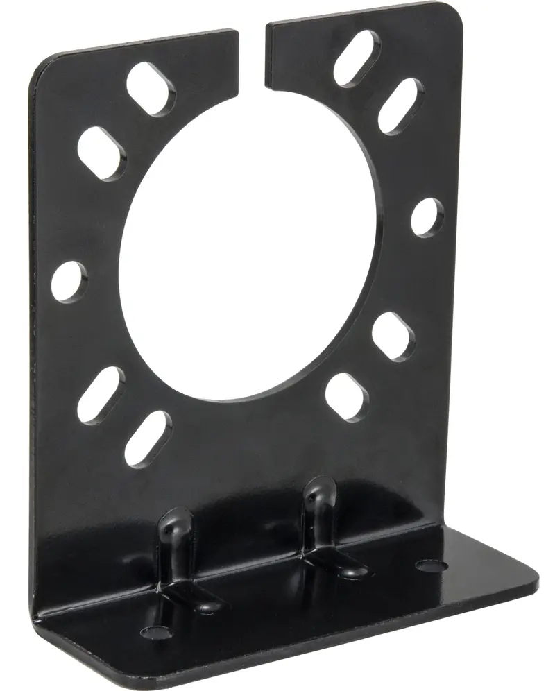 Husky Towing 33069 Rv Blade & 6-Pole Round Socket Adapter – Bolt-On, Black, Single Unit 1
