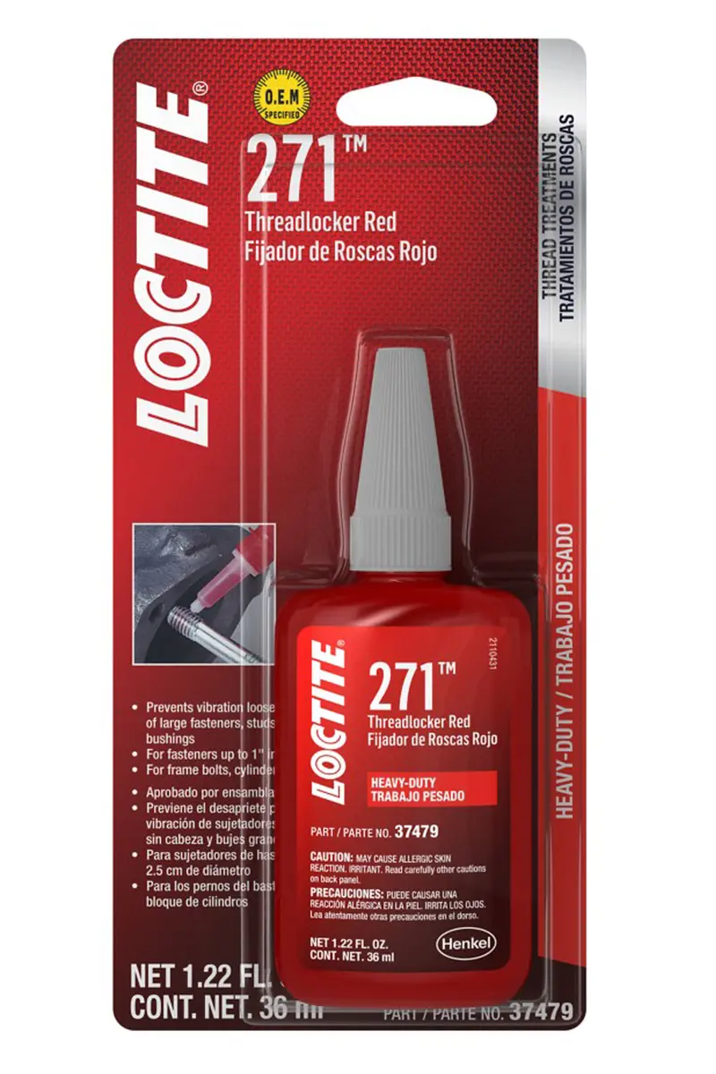 Loctite 492142 Threadlocker 271 Hd Red 36Ml/1.22Oz 1