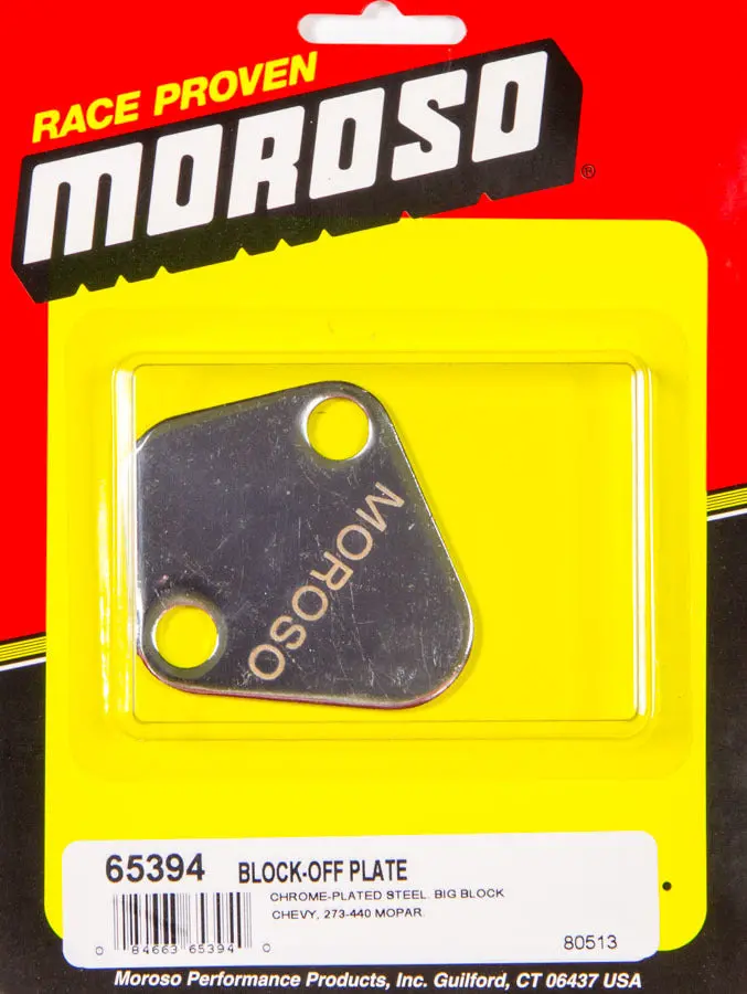 Moroso Bb Chevy Block-Off Plate – Billet Aluminum Front Cover Seal For Big Block Engines 1