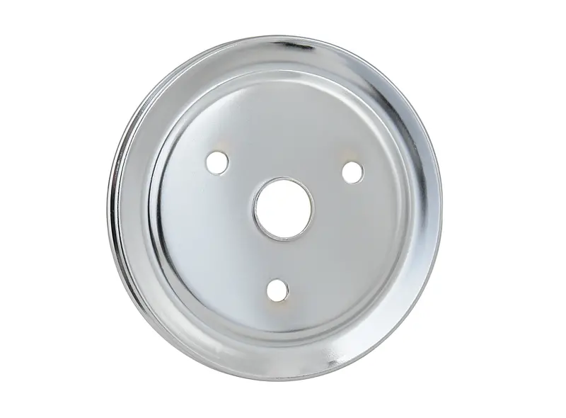 Mr. Gasket 4972 Chrome Steel Crank Pulley – Single-Groove Design For Short-Water-Pump Applications 1