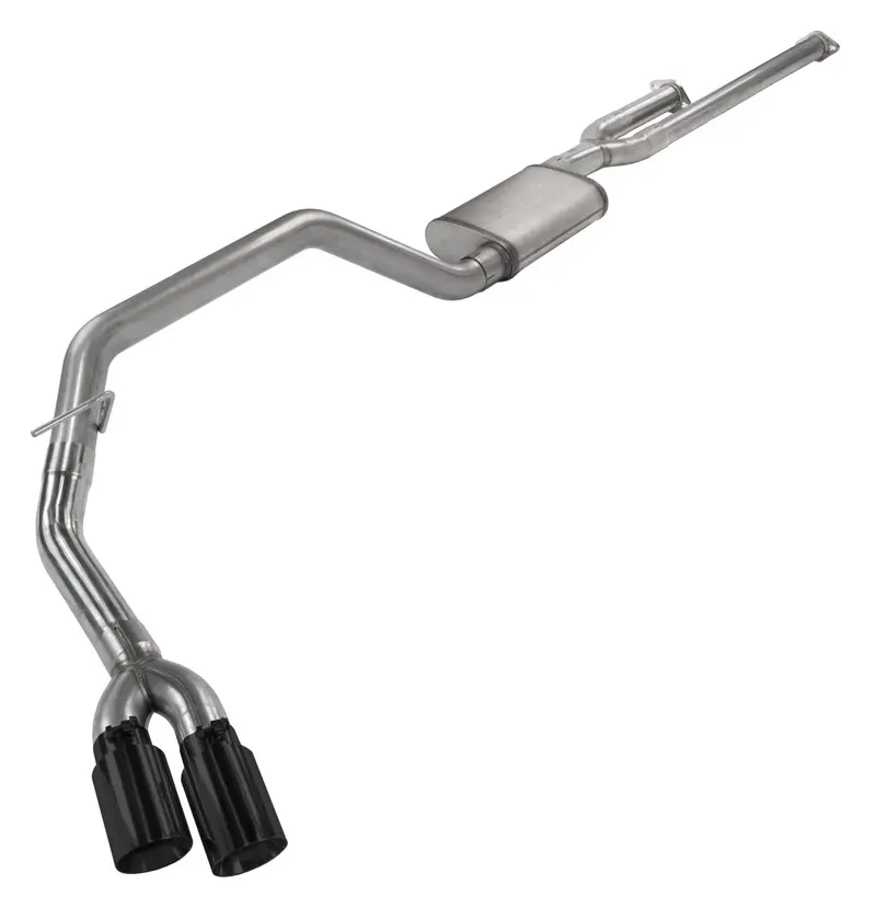 Pypes Stt10Rb Race-Pro Cat-Back Exhaust – Dual-Split Side Exit, 2.5" Intermediate / 3" Tailpipes, Black Tips 1