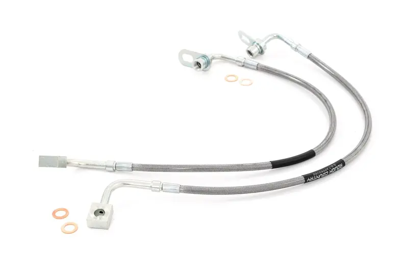Rough Country 89309 Front Brake Lines For 2019–2023 Ram 1500 4Wd 1