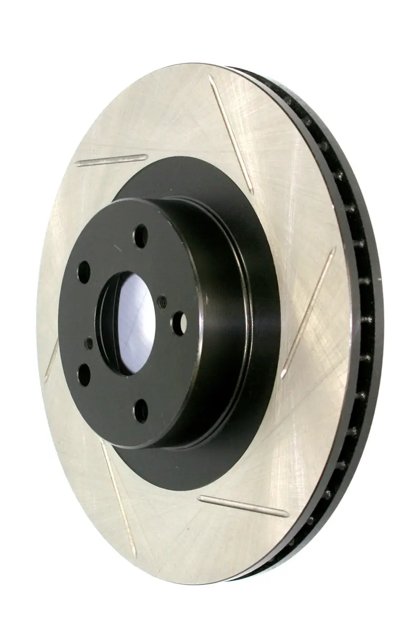 Stoptech 126.45058Sl Sport Slotted Brake Rotor — Front Left, Precision-Cut For Improved Cooling & Bite 1