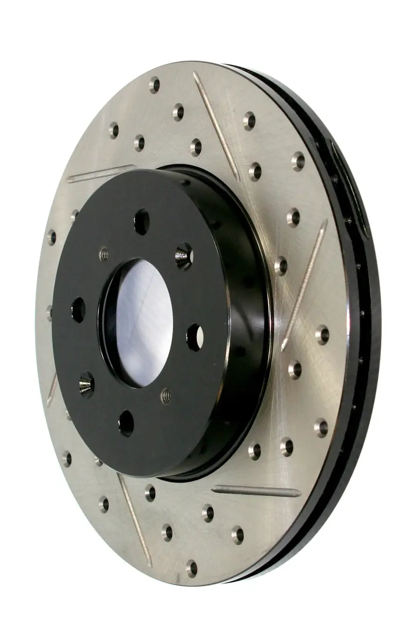 Stoptech 127.42118L Stoptech Sport Drilled/Slotted Brake Rotor; Front Left 1