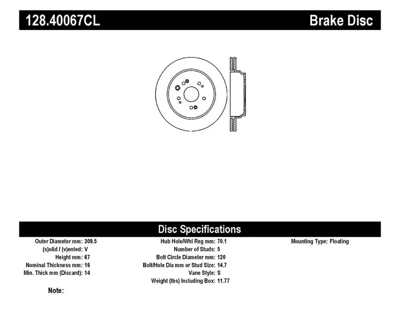 Stoptech Sport Cryo-Treated Brake Rotor – Rear Left, Cross-Drilled For Enhanced Cooling 1